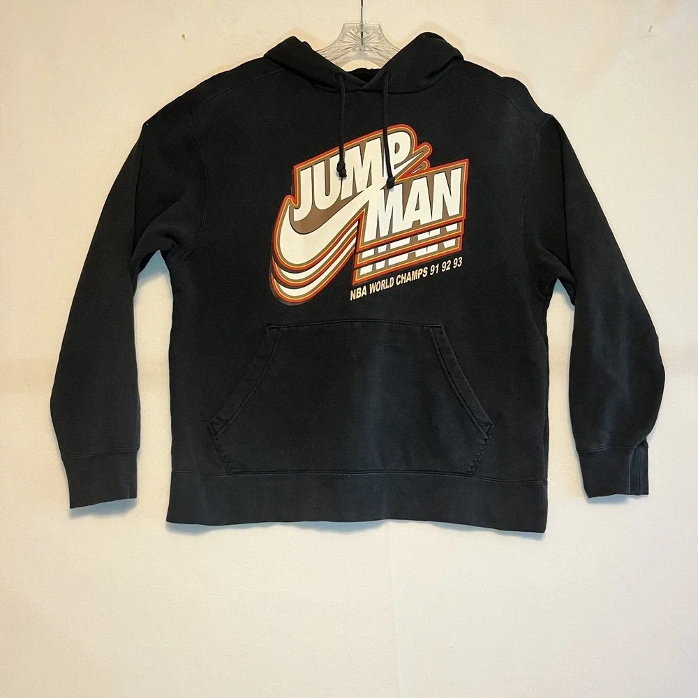 Nike Jordan Jumpman Pullover Hoodie Pants Set - Black/Gold L top M bottom